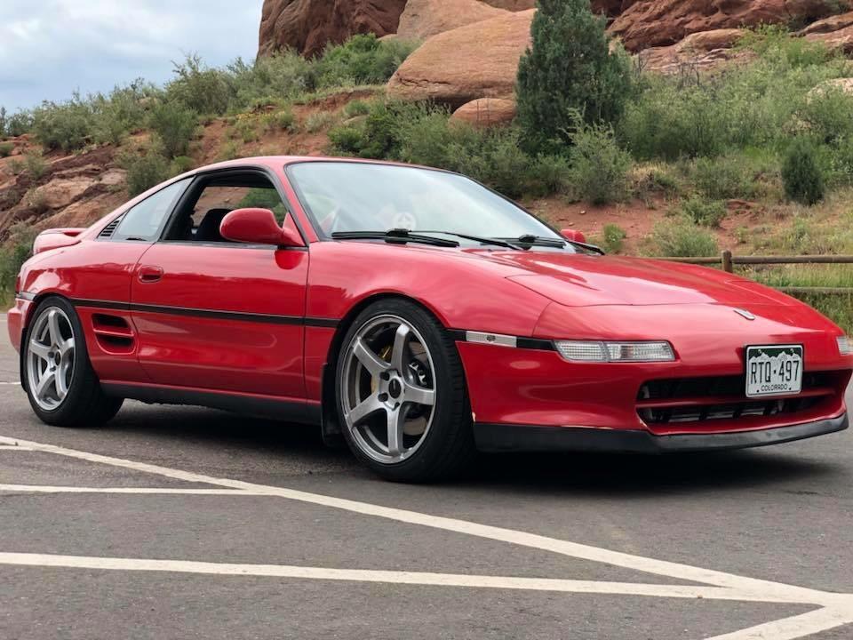 Enkei Kojin Black Staggered Wheels 17x8 & 17x9 Prime MR2