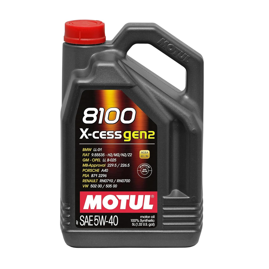 Motul 5L Synthetic Engine Oil 8100 5W-40 X-CESS – Prime MR2