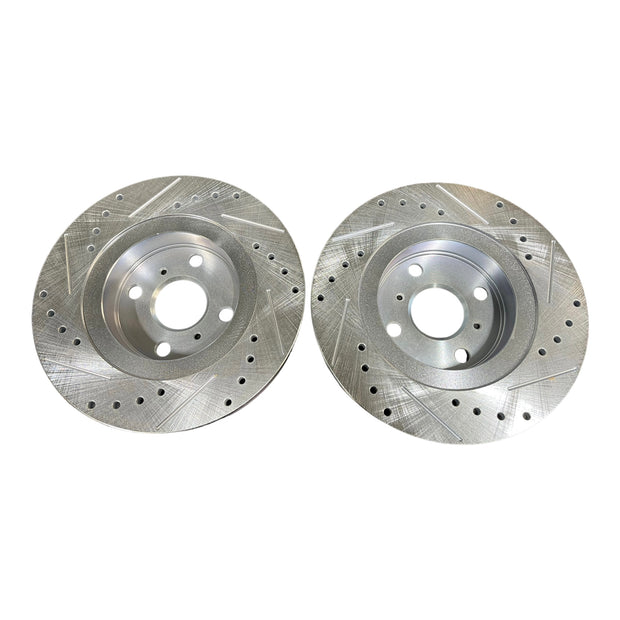 Drilled and Slotted Brake Rotors - 87-89 MR2 AW11
