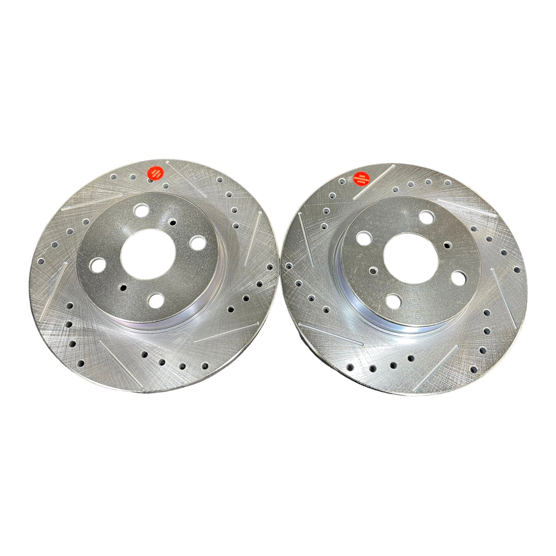 Drilled and Slotted Brake Rotors - 87-89 MR2 AW11 – Prime MR2
