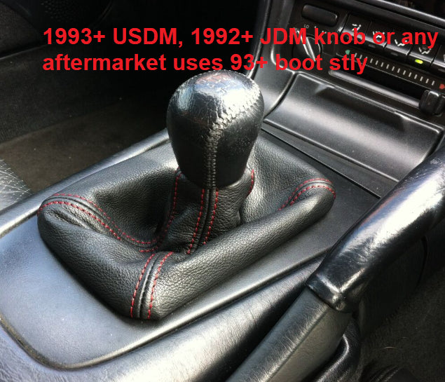 Aforce Auto Black Gear Gaiter / Shifter Boot For Toyota MR2 MK2 - Custom Made In UK