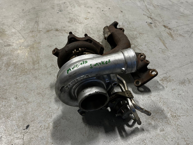 USED - Gen4 3SGTE UPGRADED CT15 Turbo and manifold *SMOKES
