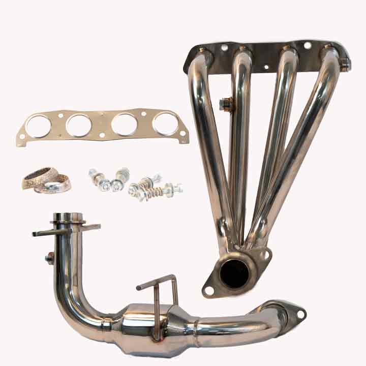 MWR Header Combo – MR2 Spyder 1ZZ-FE Stainless with High Flow Cat Pipe ...