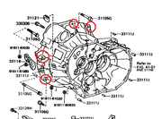 Transmission to Engine Bolts Kit - SW20 E153 or S54