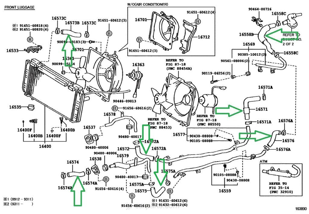 Radiator Coolant Hose Kit - SW20 MR2 – Prime MR2