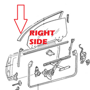 Sunroof / Hardtop Door Body Weatherstripping - SW20